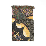 Obsidian Grandmothers Mandala - Woven Blanket