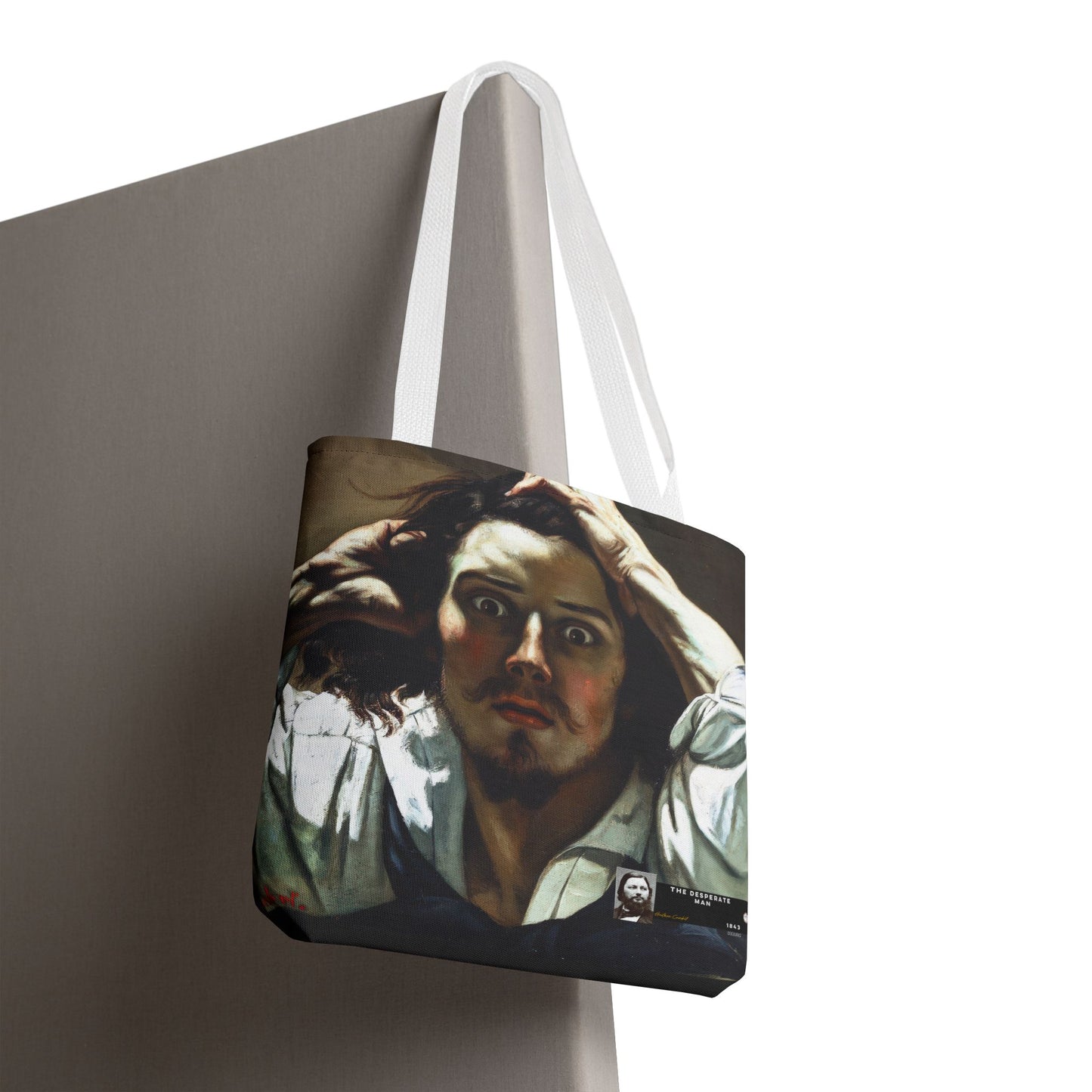 Courbet, Gustave - The Desperate Man (1843) - Tote Bag