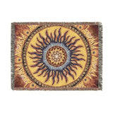 Solar Disc Mandala - Woven Blanket