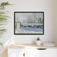 Monet, Claude - The Magpie (1868) - Matte Canvas, Framed