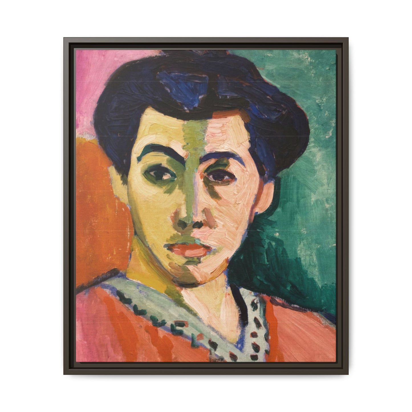 Matisse, Henri - The Green Stripe (1905) - Matte Canvas, Framed