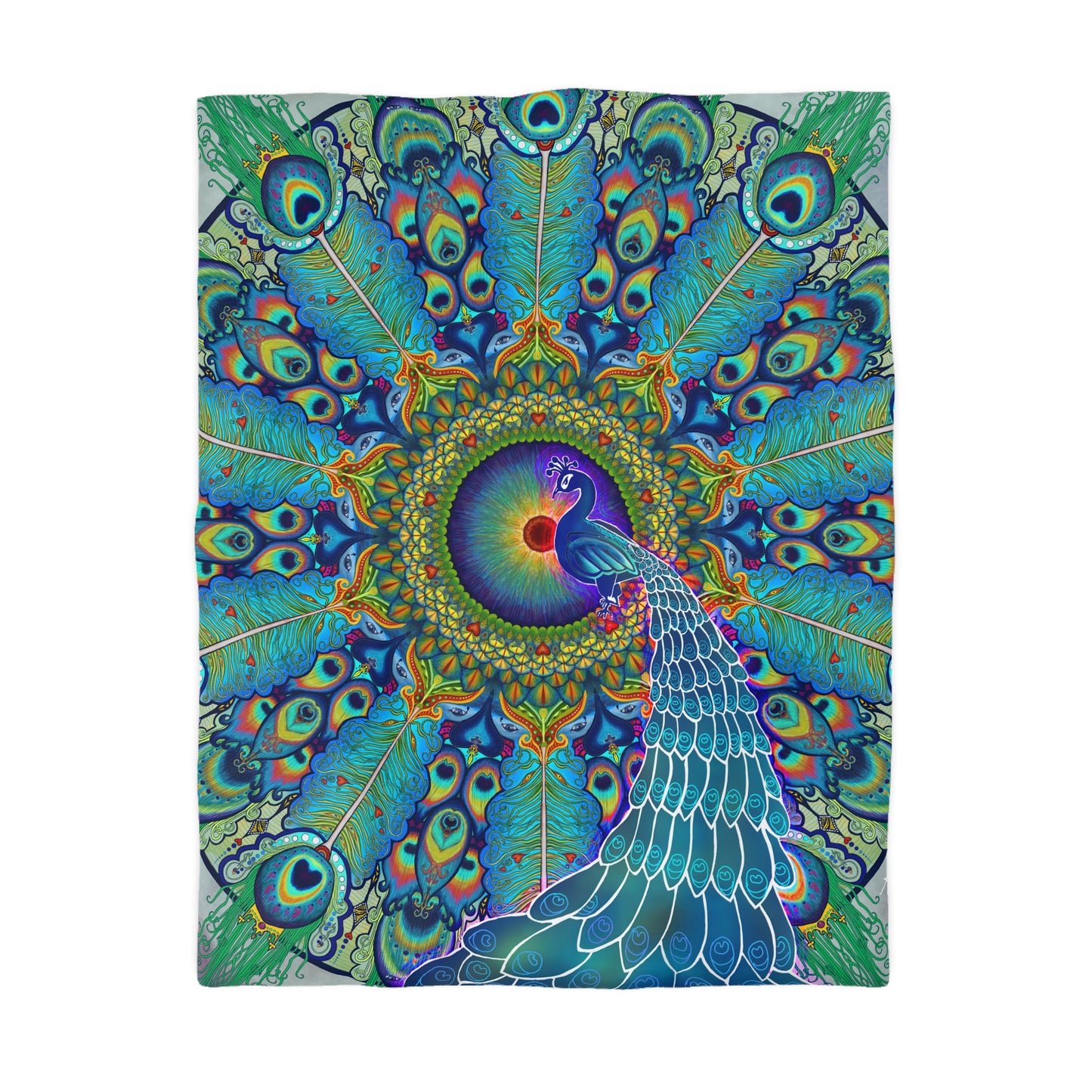 Pacio, Adam - Melek Taus Mandala - Microfiber Duvet Cover