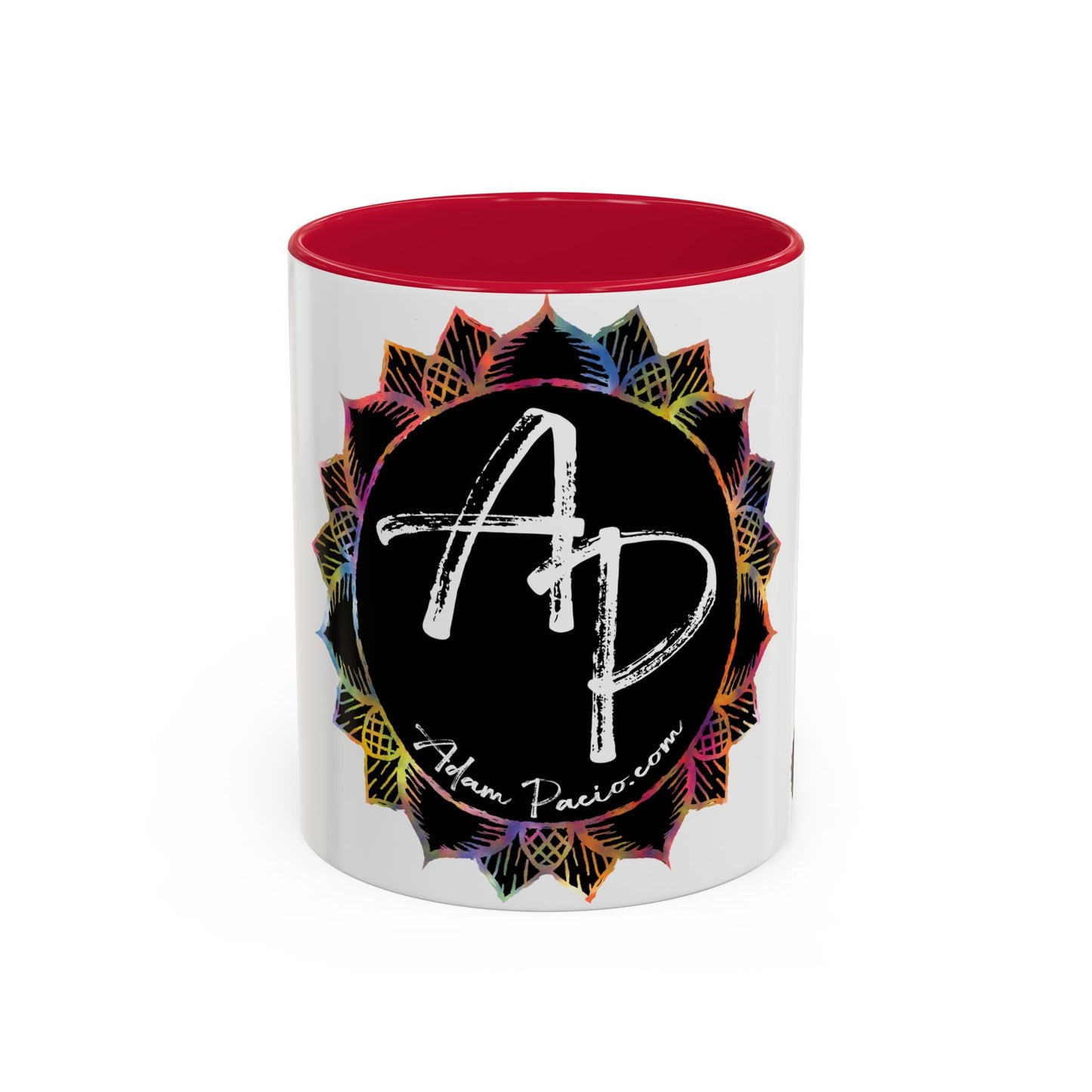 AdamPacio.com - Black Logo - Colorful Accent Mugs