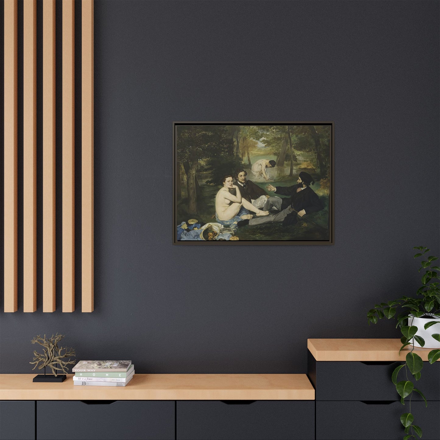 Manet, Édouard - Luncheon on the Grass (1863) - Matte Canvas, Framed