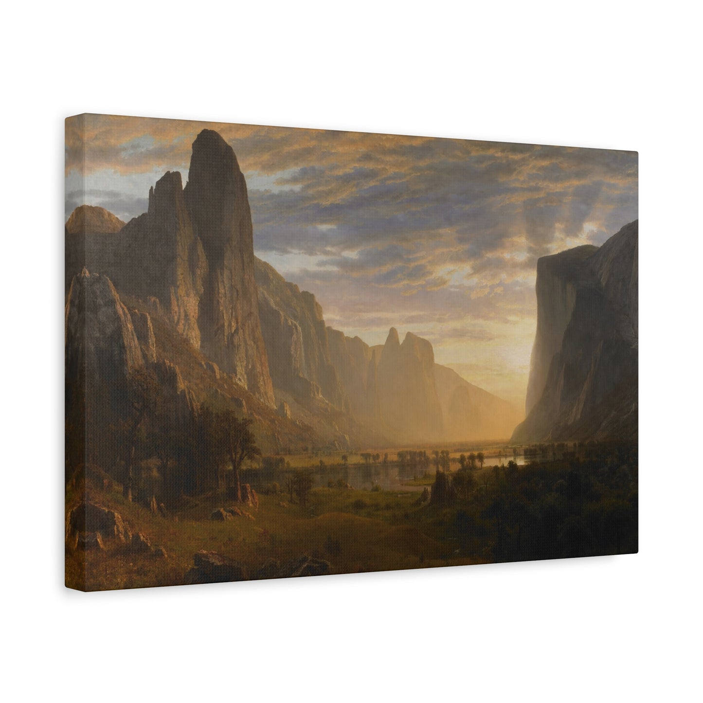 Bierstadt, Albert - Looking Down Yosemite Valley (1865) - Canvas Block, unframed