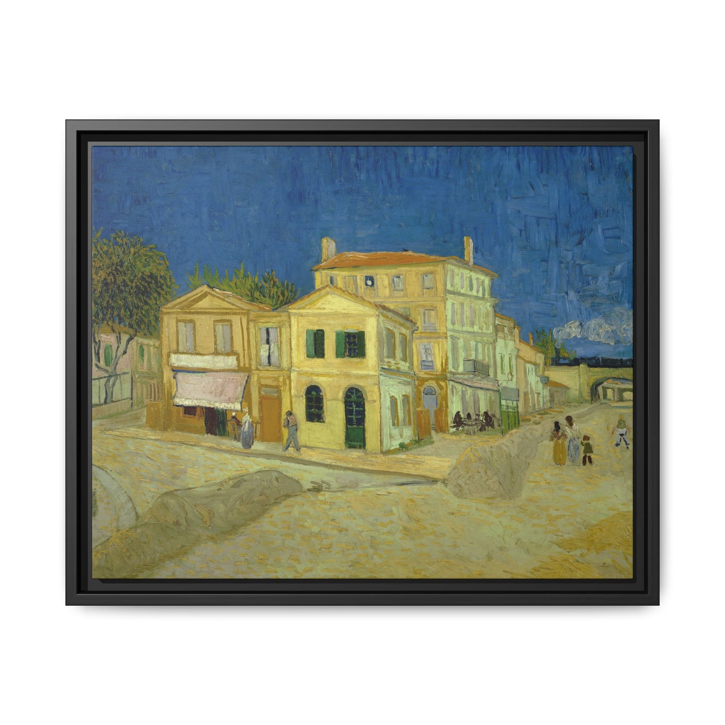 Van Gogh, Vincent - The Yellow House (1888) - Matte Canvas, Framed