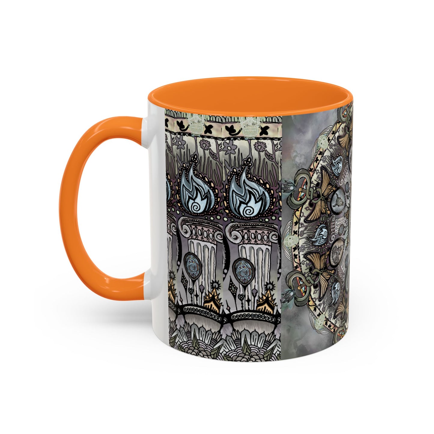 Pacio, Adam - Memento Mori Mandala - Colorful Accent Mugs
