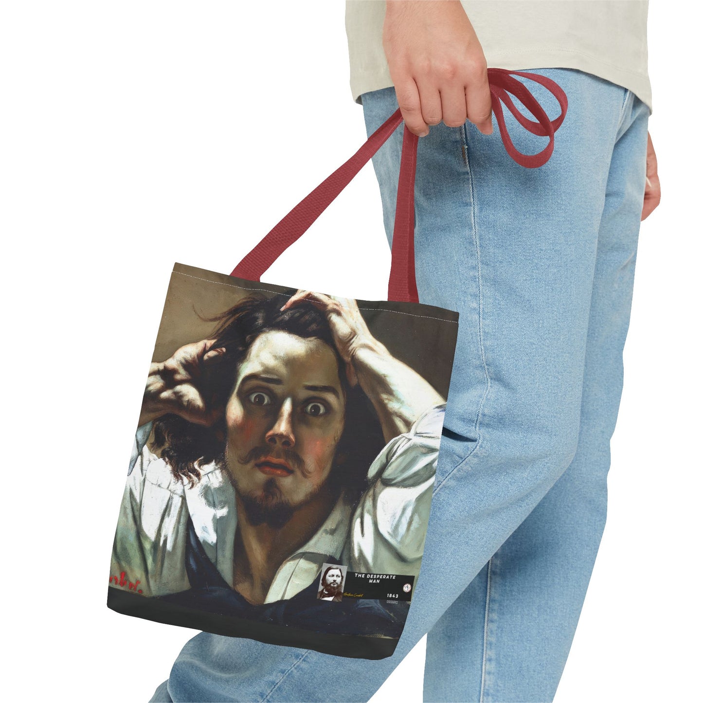 Courbet, Gustave - The Desperate Man (1843) - Tote Bag