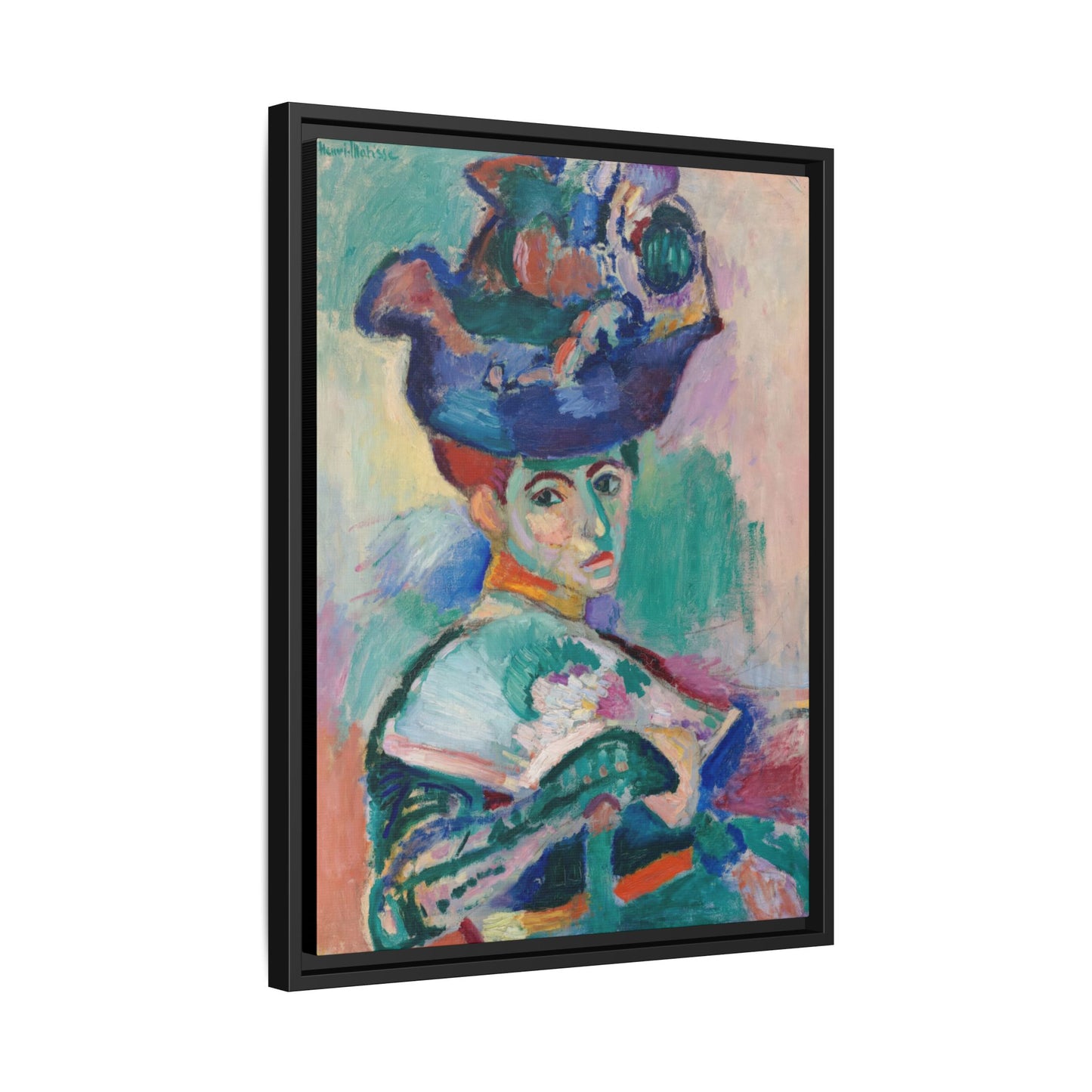 Matisse, Henri - Woman with a Hat (1905) - Matte Canvas, Framed