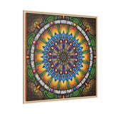Emerald Arrows Mandala - Framed Canvas
