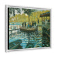Monet, Claude - La Grenouillere (1869) - Matte Canvas, Framed