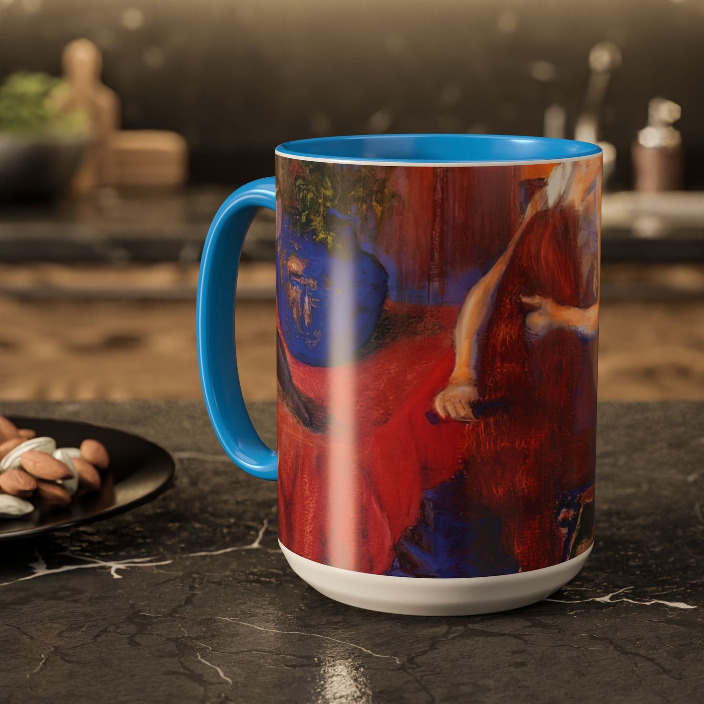 Ranson, Paul - The Golden Head of Hair (1909) - Colorful Accent Mugs