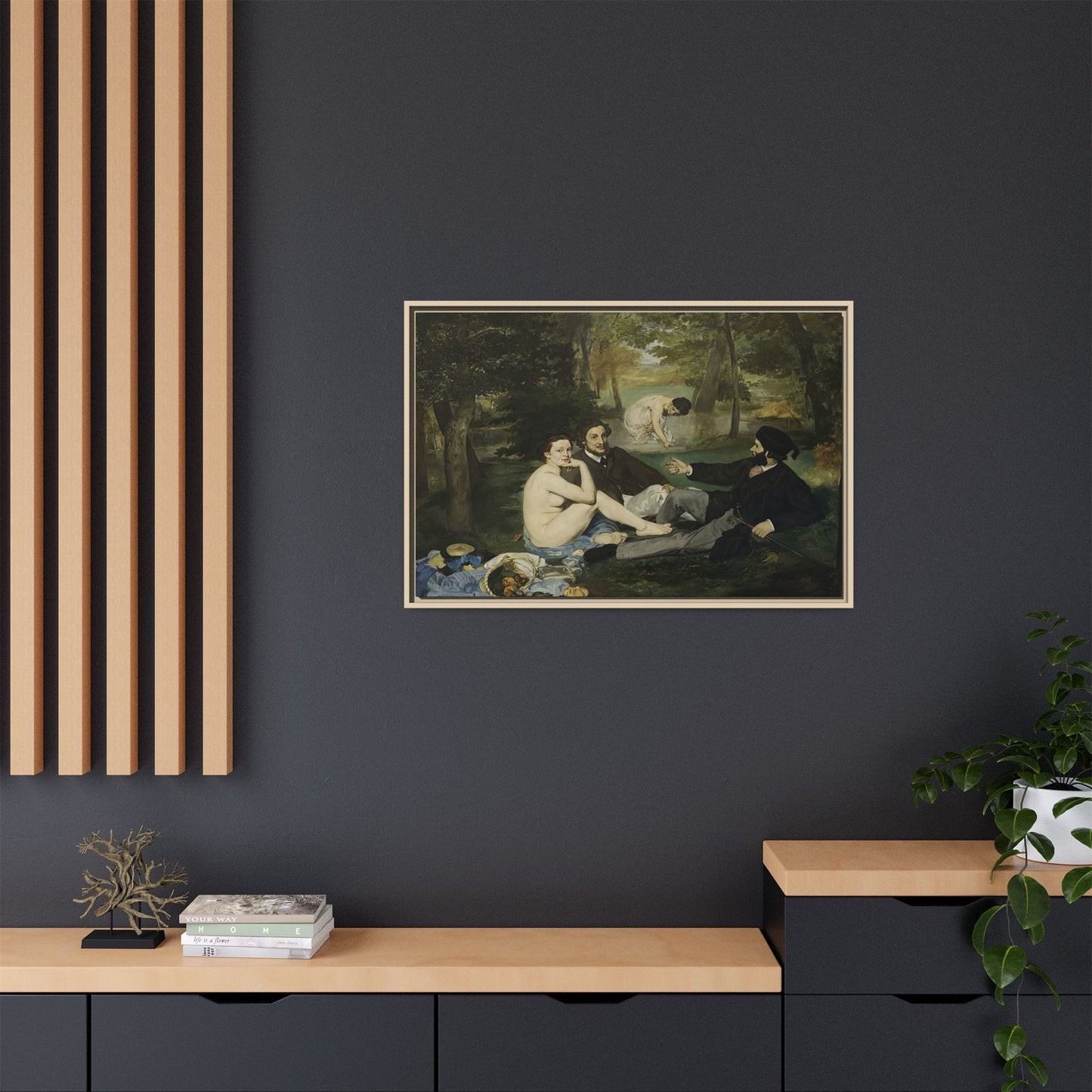 Manet, Édouard - Luncheon on the Grass (1863) - Matte Canvas, Framed
