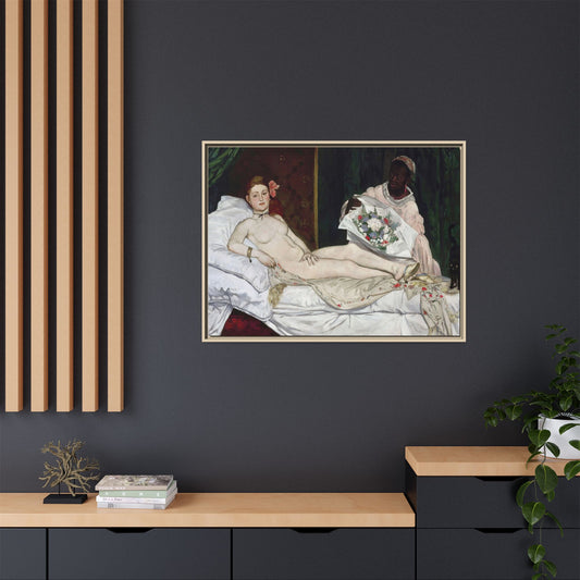 Manet, Édouard - Olympia (1870) - Matte Canvas, Framed