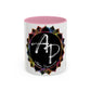 AdamPacio.com - Black Logo - Colorful Accent Mugs