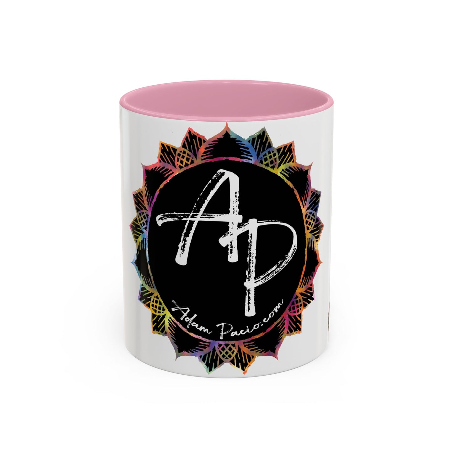 AdamPacio.com - Black Logo - Colorful Accent Mugs
