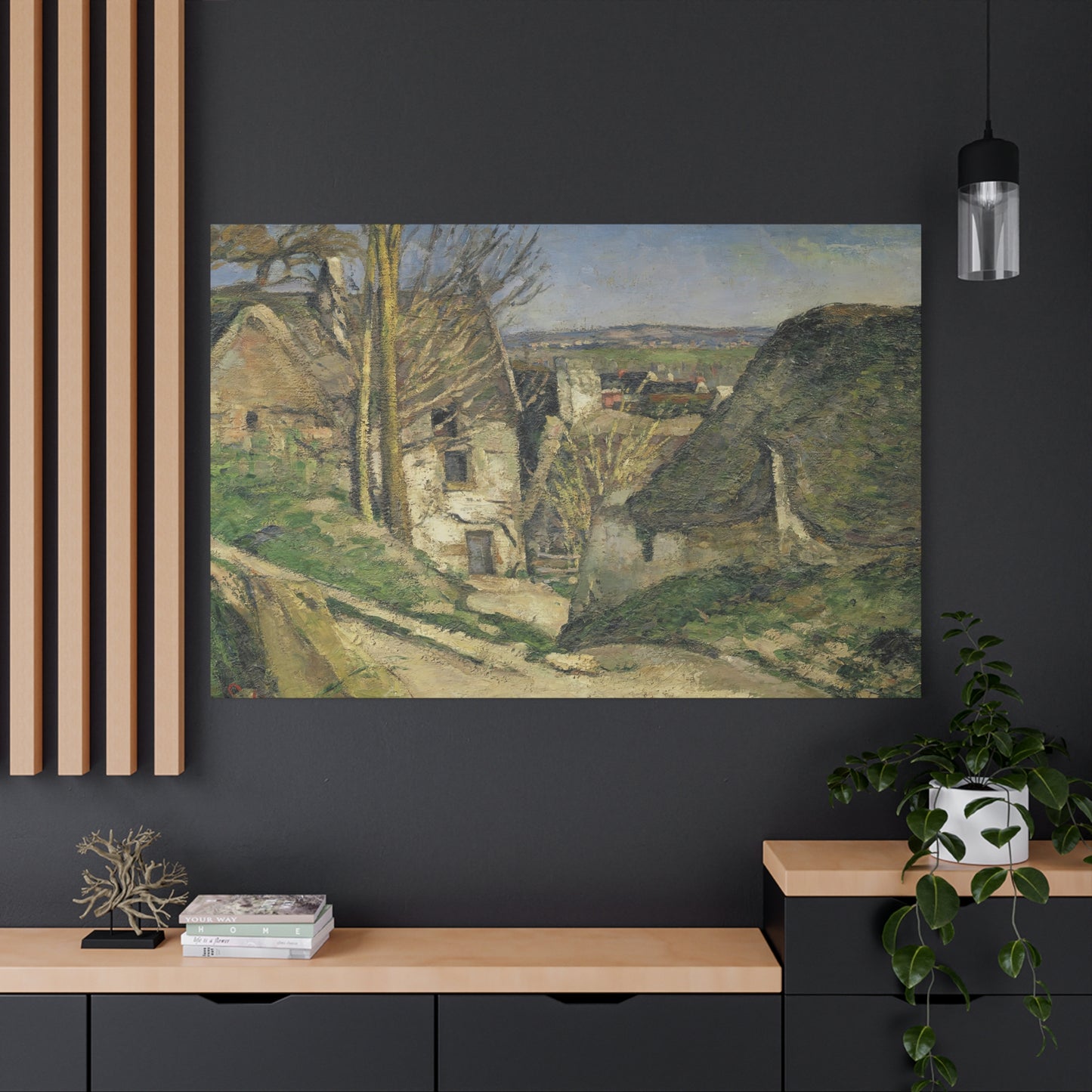 Cézanne, Paul - The House of the Hanged Man (1874) - Canvas Block, unframed