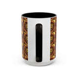 Lion Summer Mandala - Colorful Accent Mugs