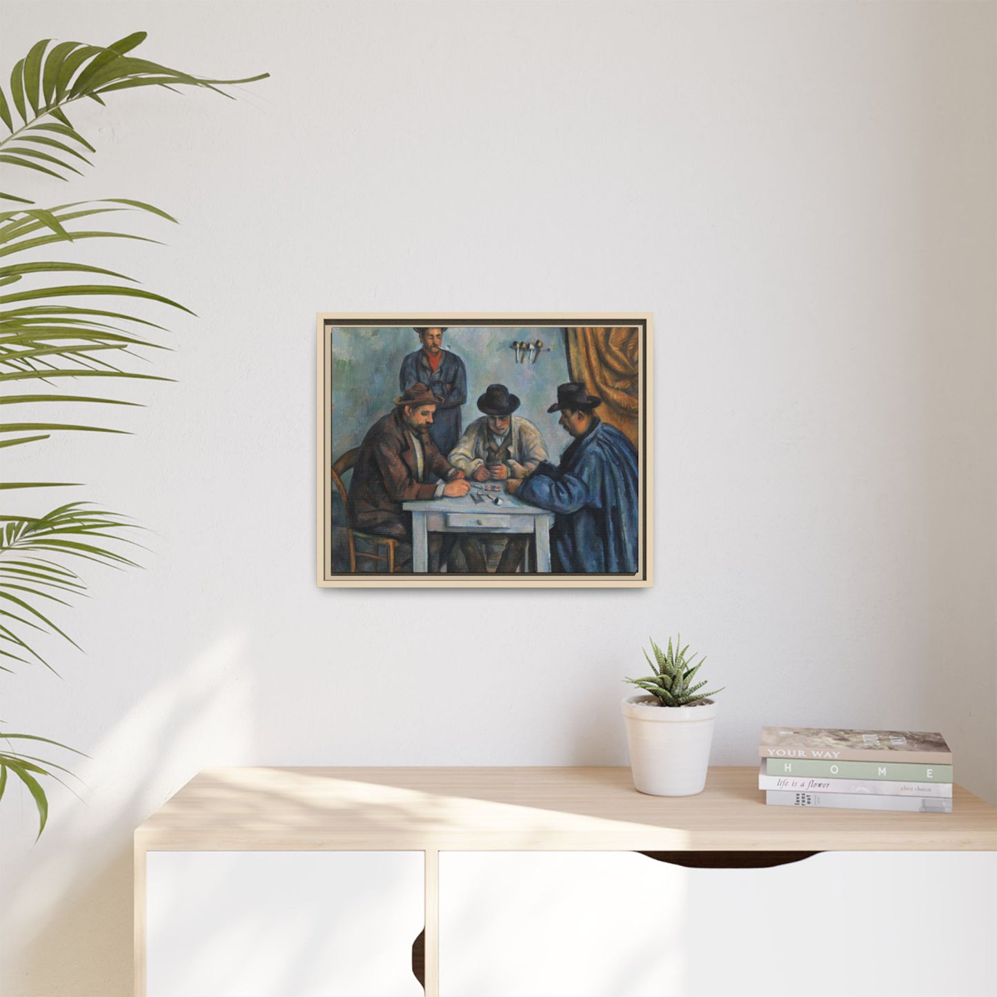 Cézanne, Paul - The Card Players (1892) - Matte Canvas, Framed