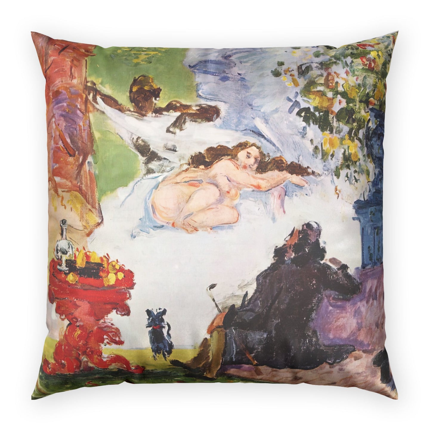 Cézanne, Paul - A Modern Olympia (1874) - Poly Velvet Pillow