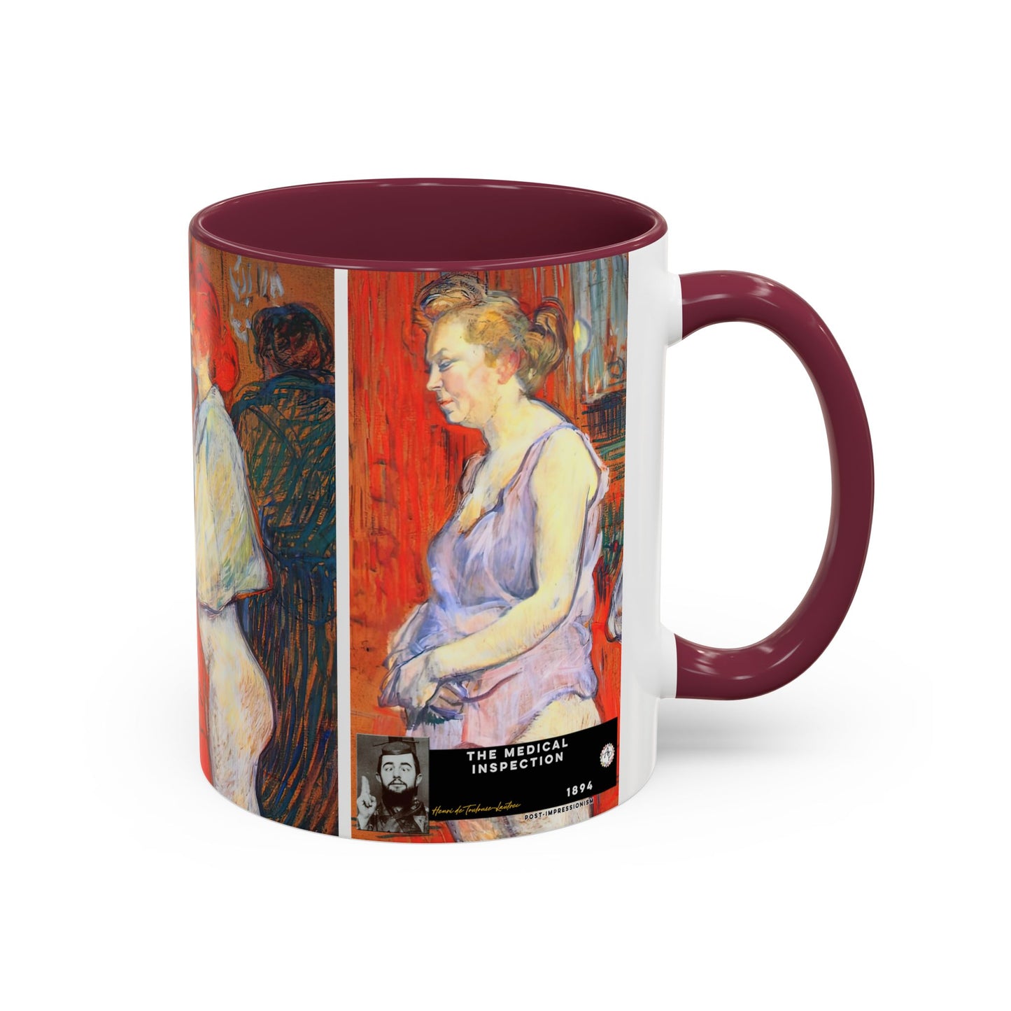 Toulouse-Lautrec, Henri - The Medical Inspection (1894) - Colorful Accent Mugs
