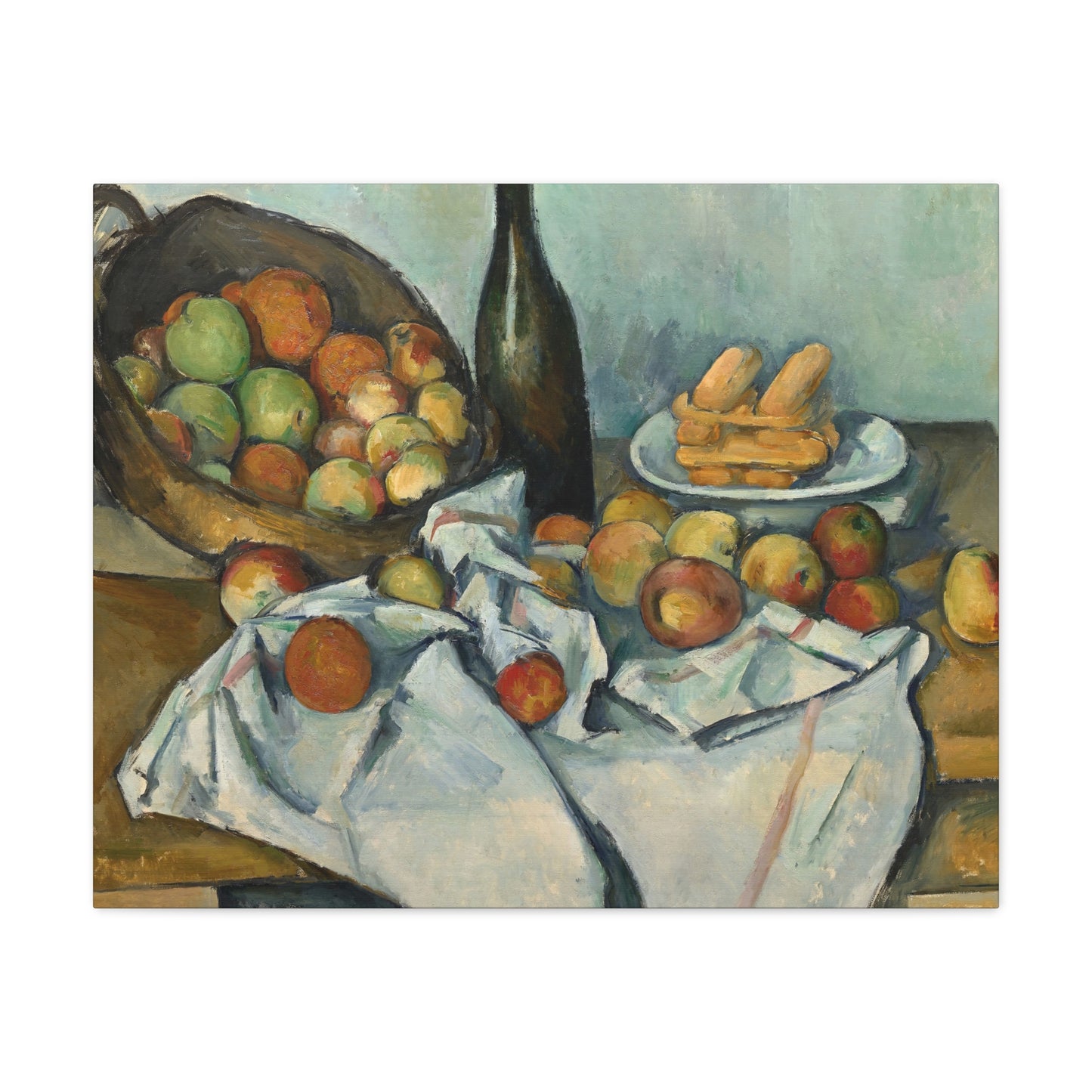 Cézanne, Paul - Basket of Apples (1893) - Canvas Block, unframed