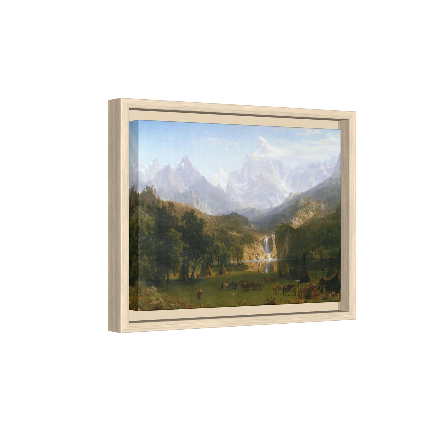 Bierstadt, Albert - The Rocky Mountains, Lander’s Peak (1863) - Matte Canvas, Framed