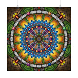 Emerald Arrows Mandala - Satin Poster