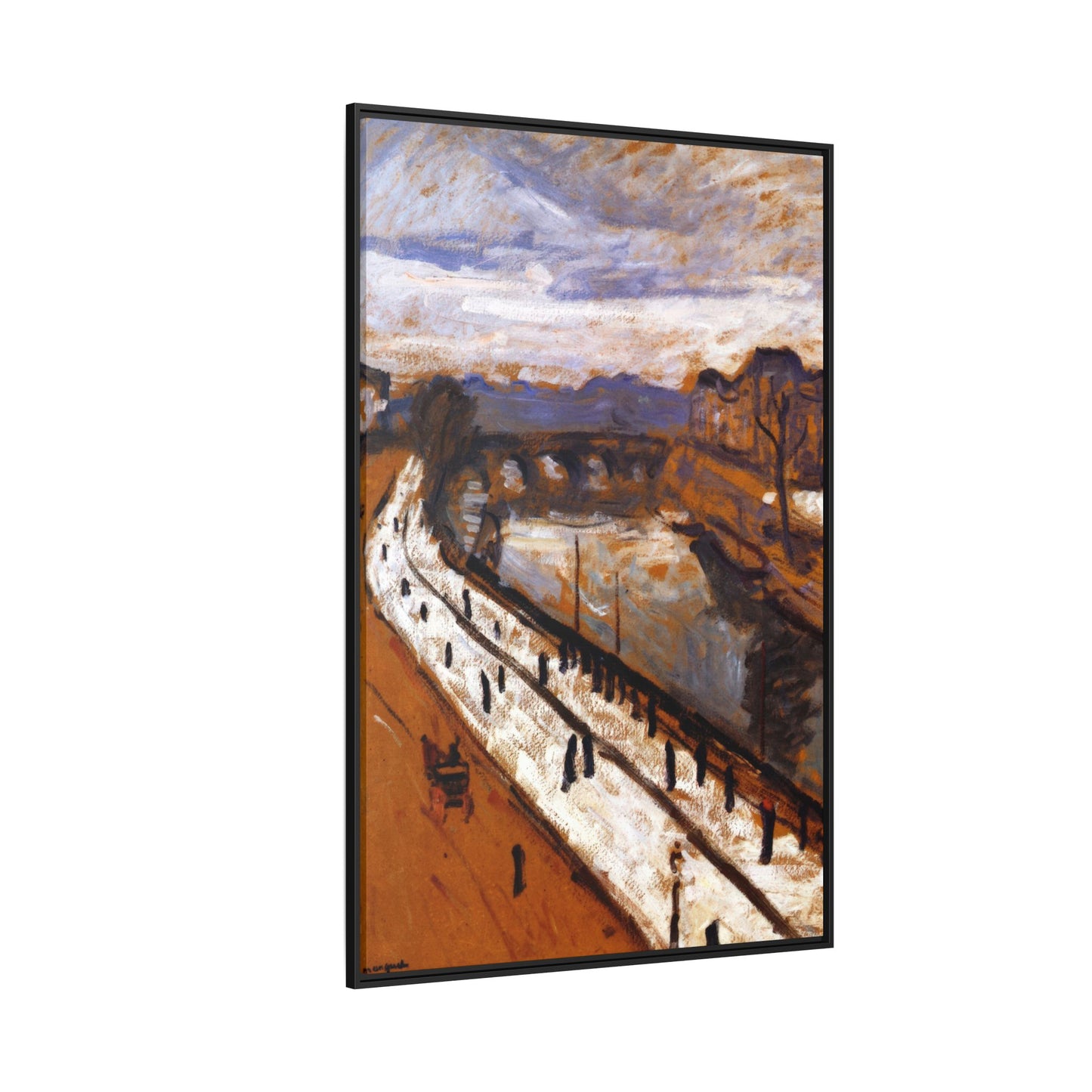 Marquet, Albert - Quai des Grands-Augustins (1905) - Matte Canvas, Framed