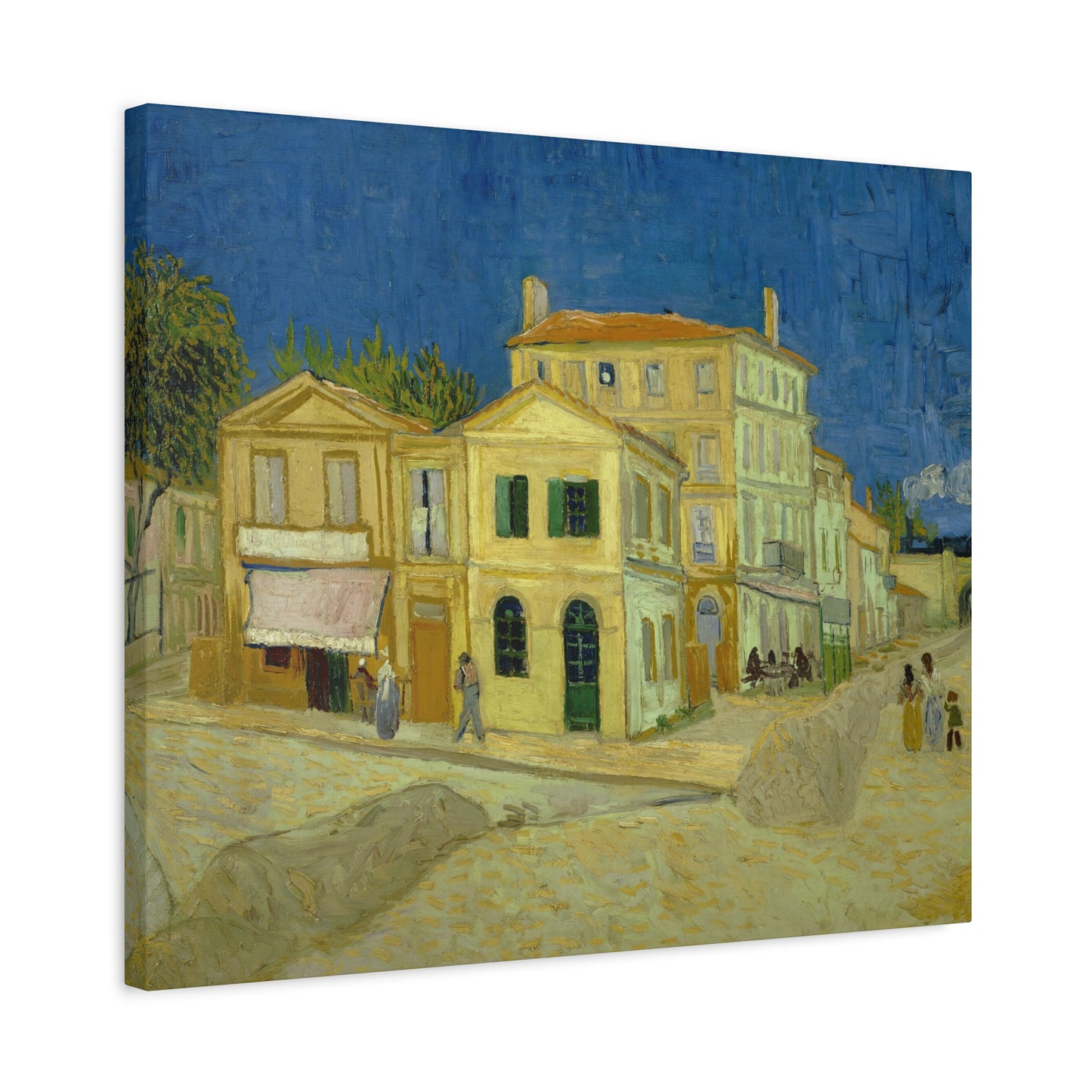 Van Gogh, Vincent - The Yellow House (1888)- Canvas Block, unframed