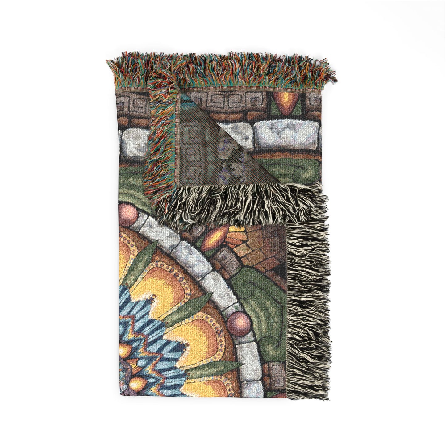 Pacio, Adam - Emerald Arrows Mandala - Woven Blanket