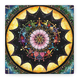 Obsidian Grandmothers Mandala A - Canvas