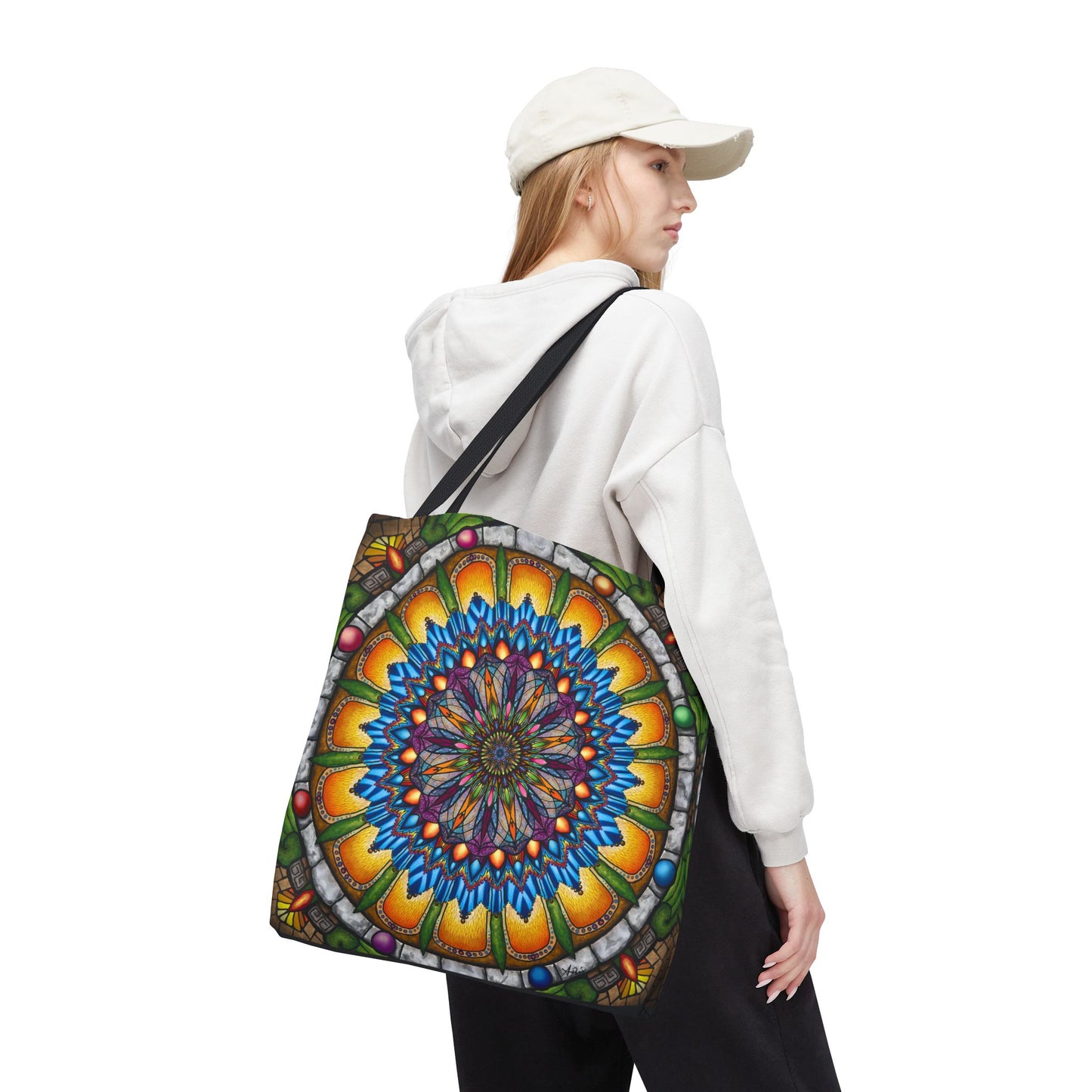 Pacio, Adam - Emerald Arrows Mandala - Tote Bag