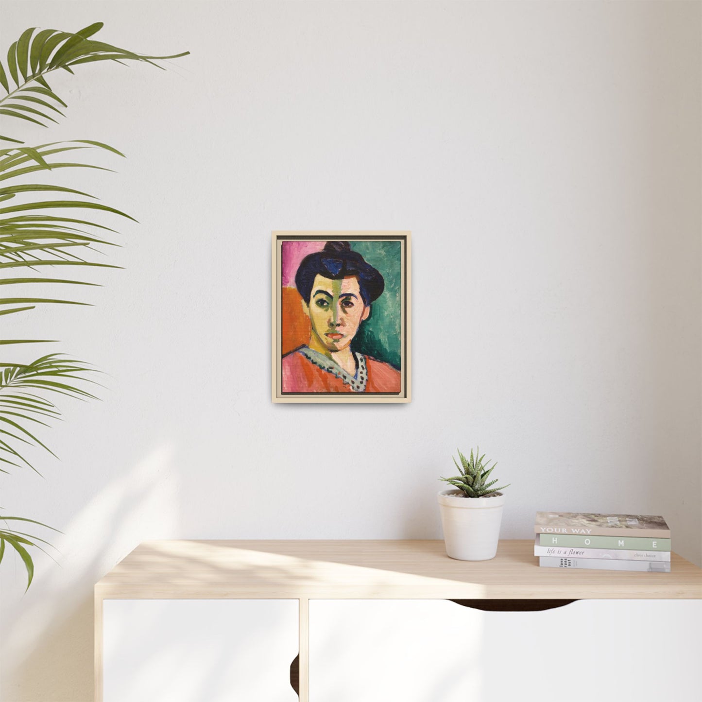 Matisse, Henri - The Green Stripe (1905) - Matte Canvas, Framed