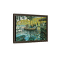 Monet, Claude - La Grenouillere (1869) - Matte Canvas, Framed