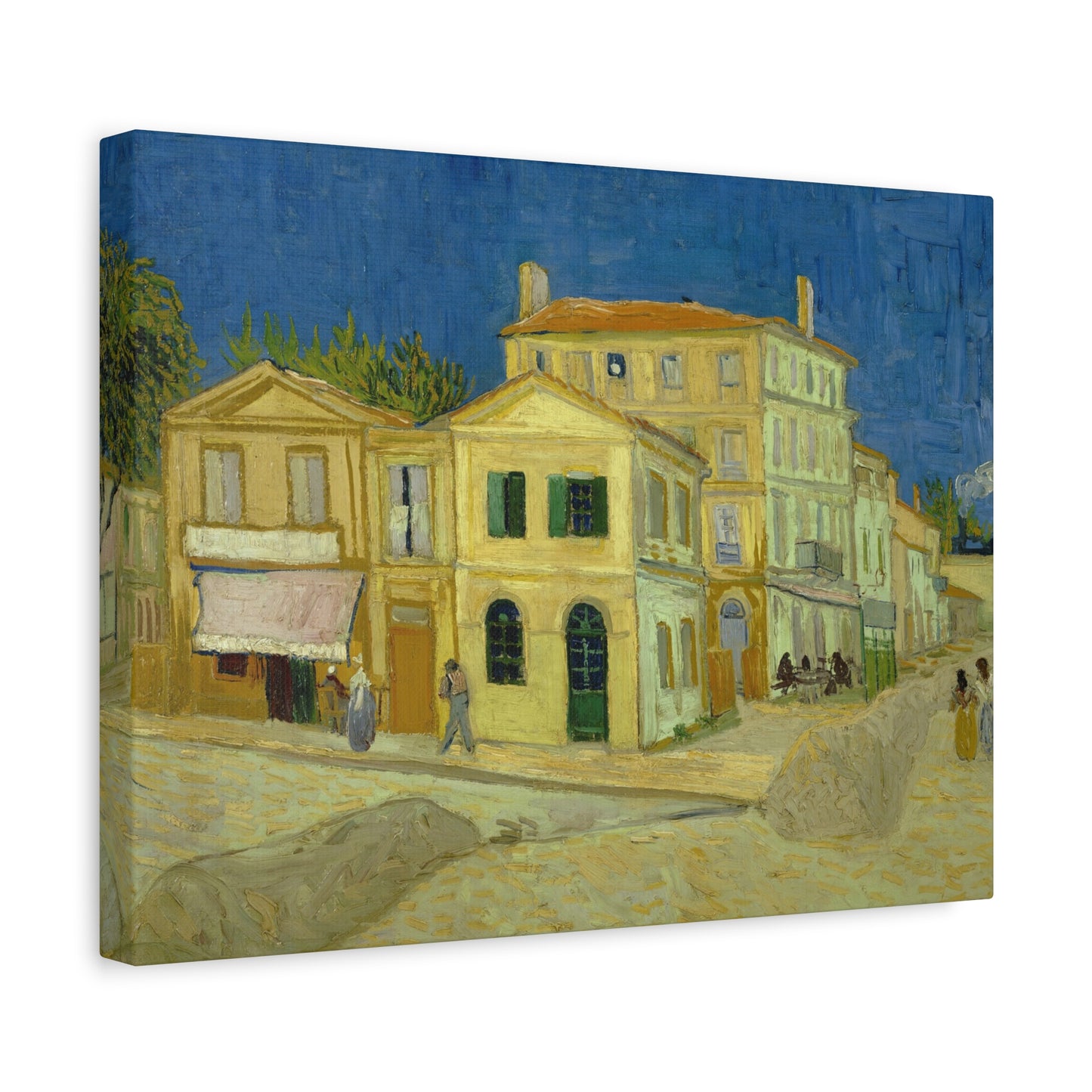 Van Gogh, Vincent - The Yellow House (1888)- Canvas Block, unframed