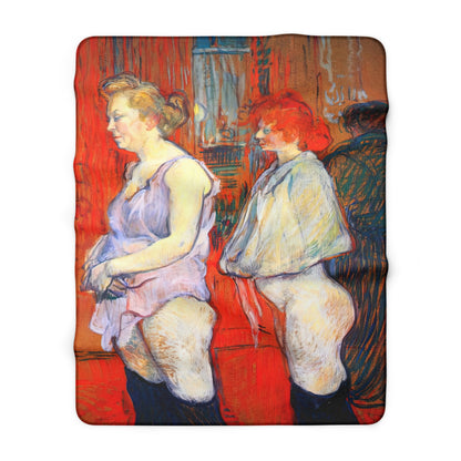 Toulouse-Lautrec, Henri - The Medical Inspection (1894) - Sherpa Fleece Blanket