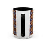 Solar Disc Mandala - Colorful Accent Mugs