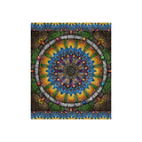 Emerald Arrows Mandala - Crushed Velvet Blanket