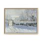 Monet, Claude - The Magpie (1868) - Matte Canvas, Framed