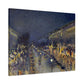 Pissarro, Camille - The Boulevard Montmartre At Night (1897) - Canvas Block, unframed