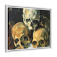 Cézanne, Paul - Pyramid of Skulls (1901) - Matte Canvas, Framed