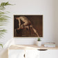 Courbet, Gustave - Study of a Nude Man (1840) - Matte Canvas, Framed