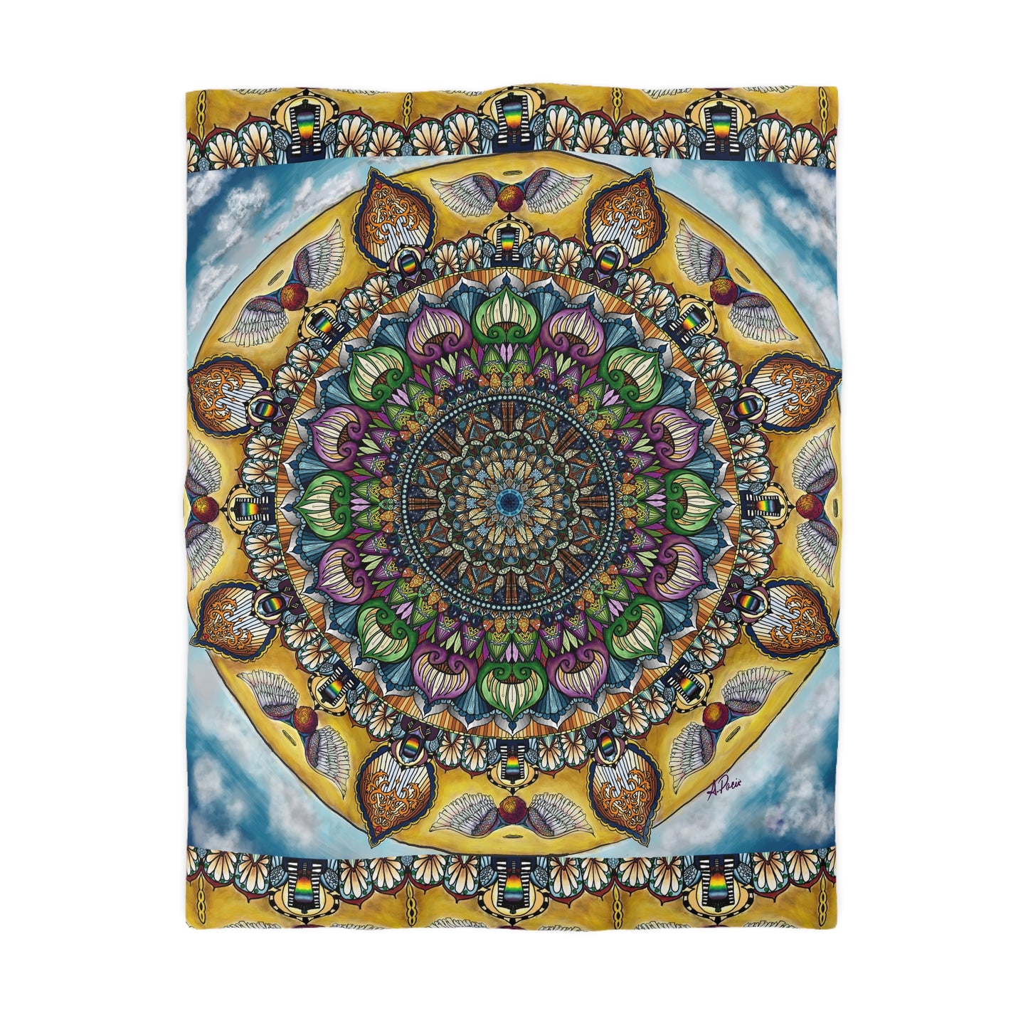Celestia Mandala - Microfiber Duvet Cover