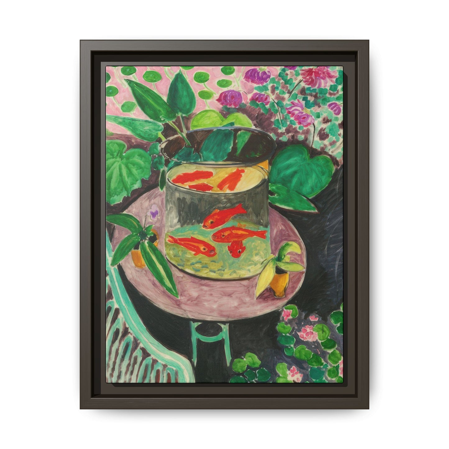 Matisse, Henri - The Goldfish (1912) - Matte Canvas, Framed