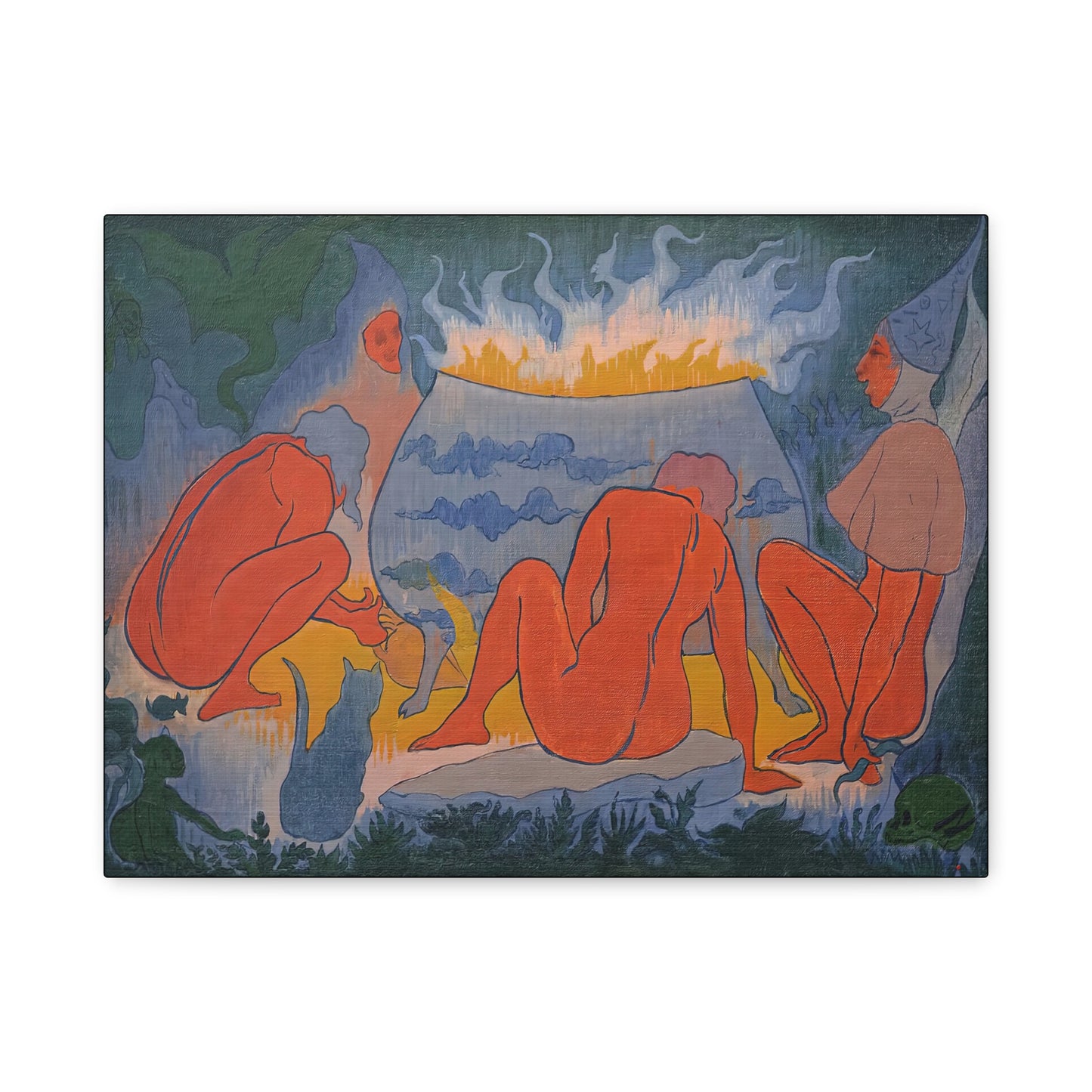 Ranson, Paul - Witches Around the Fire (1891) - Canvas Block, unframed