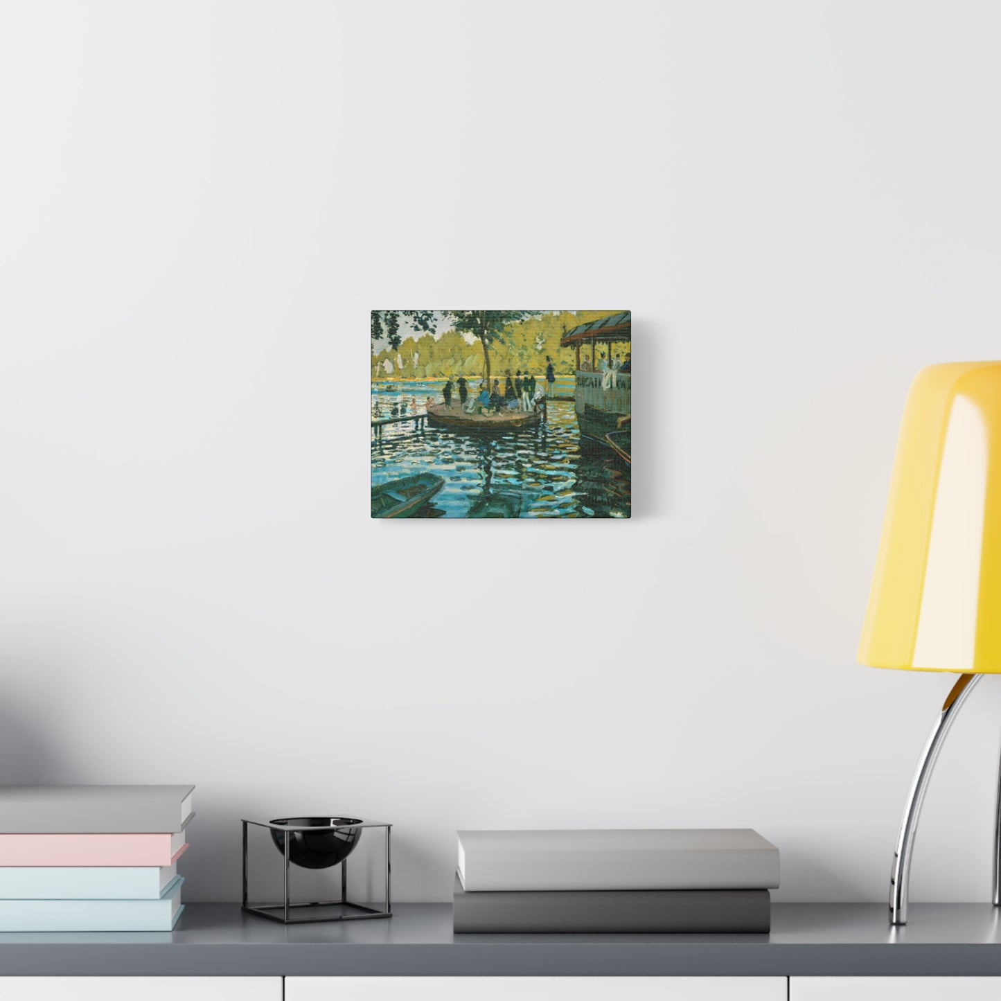 Monet, Claude - La Grenouillere (1869) - Canvas Block, unframed