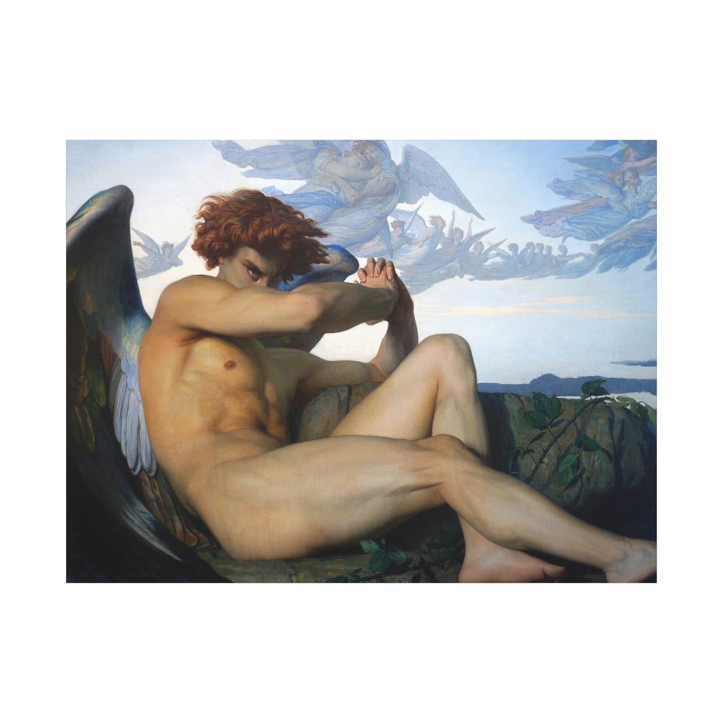 Cabanel, Alexandre - The Fallen Angel (1847) - Canvas Block, unframed