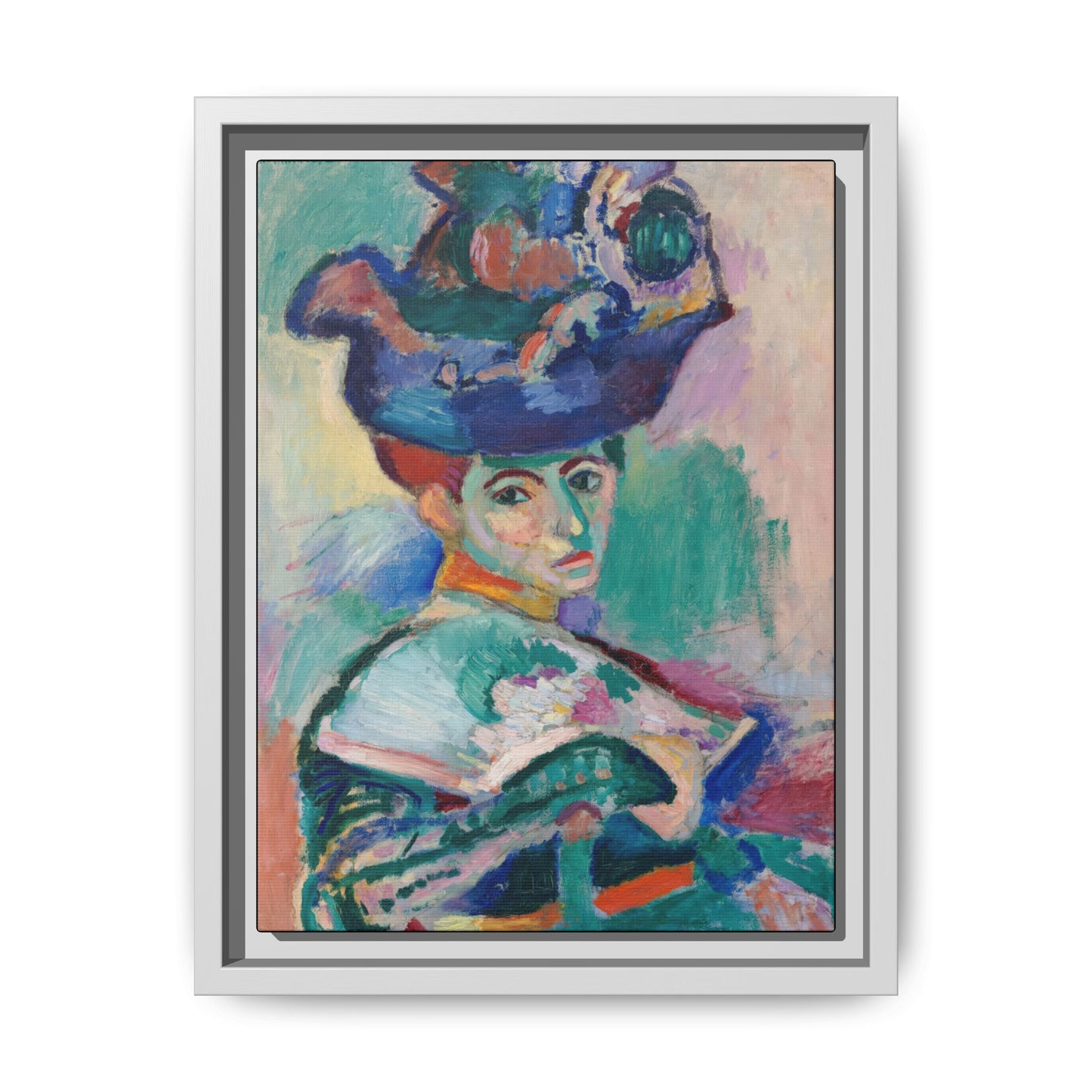 Matisse, Henri - Woman with a Hat (1905) - Matte Canvas, Framed