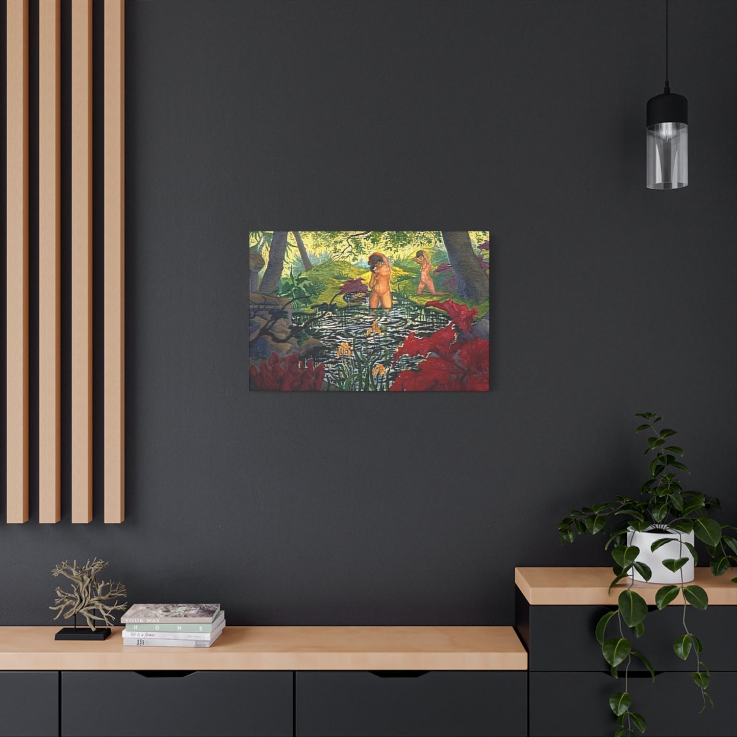 Ranson, Paul - The Lotus Bather (1906) - Canvas Block, unframed